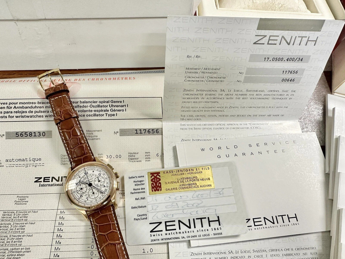 2002 Zenith El Primero Chronograph Chronomaster Rose Gold, 17.0500.400 | Limited Edition 750pcs | Full Set