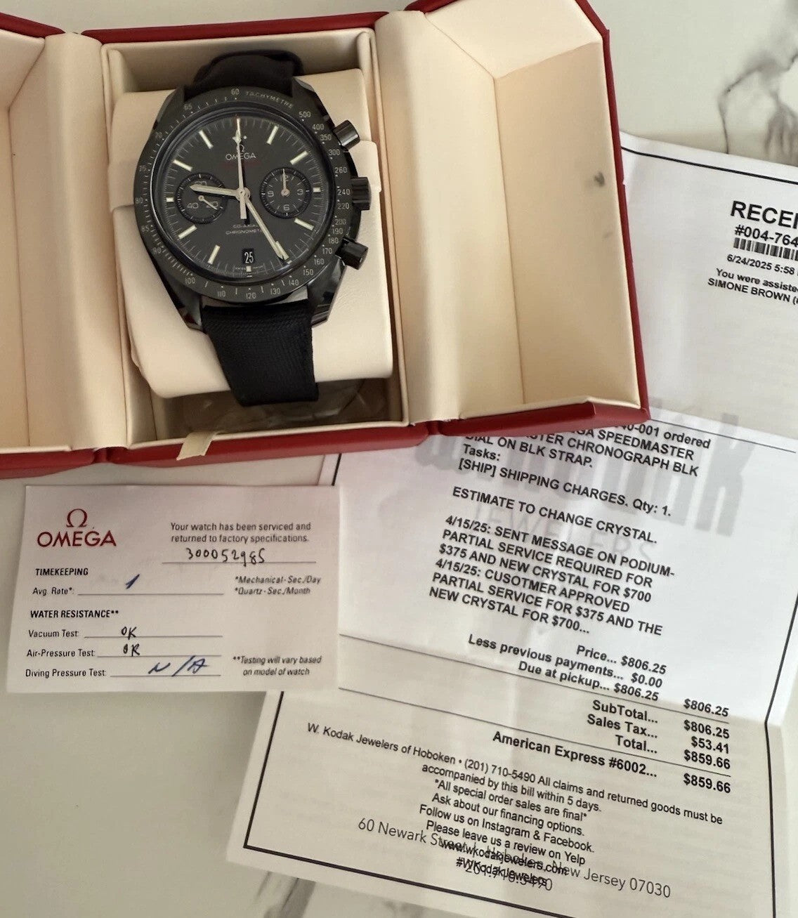 Omega Speedmaster Dark Side of the Moon | 311.92.44.51.01.007 | Serviced June 2025