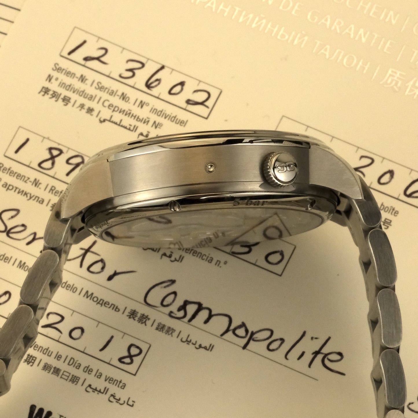 2018 Glashütte Original Senator Cosmopolite Silver | 1-89-02-03-02-61 | Full Set